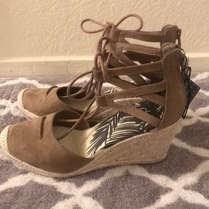 Taupe Wedges *new with tag